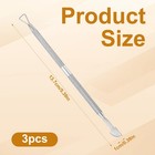 3pcs Lottery Ticket Scratcher Tool  Metal 13 7cm 5 39in  Silver 