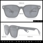 Gentlemanly Retro Fashion Vintage Vibe Horn Rim Rectangle Plastic Sunglasses