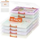  Pack Plastic Board Game Organizer And Storage Box Extra Zipper Bags  10