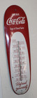 Original Coca Cola Vintage Cigar Sign Of Good Taste Thermometer Sign  8x30  
