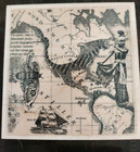 Vintage Mixed Media Old World Collage Wood Mount Rubber Stamp Lot Of 5  Unused 