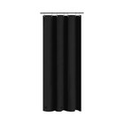 Plastic Shower Curtain Liner  Waterproof  For Small  36 In W X 72 In H  Black