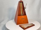 Vtg Seth Thomas Metronome Cherry Wood De Maelzel Wind Up - E873-111 Iss 3