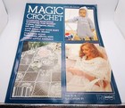 Vtg Magic Crochet Magazine Lot Of 2 Numbers 5   29 Pattern Doilies Clothing  80s