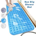 Extra Large Bath Mat Non Slip Bathtub Anti Mold Strong Suction Rubber Shower Mat