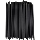 1000 Pack Black Plastic Stirrers Straws For Cocktail And Coffee Sip Sticks 5 In