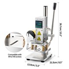 10x13cm Digital Embossing Hot Foil Stamping Machine Manual Tipper Stamper Press