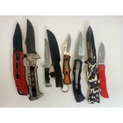 Assorted Pocket Knife Lot Craftsman Tac-force Stihl Folding   Fixed Blade 7pc