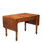 Antique Table Cherrywood Drawer Italy Xix Century Original