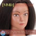 Yodidi Mannequin Head With 100  Human Hair  Manikin Head Human Ha