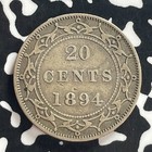 1894 Newfoundland 20 Cents Lot t7950 Silver 