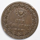 1863 Our Country Patriotic Civil War Token Cwt Almost Uncirculated  au 