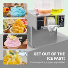 4 Barrels Snowflake Ice Machine Electric Snow Cone Maker Air Cooling System 750w