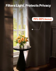 2 Set Blackout Curtains Grommet Window Panels - 52x84 Inch Thermal Insulated Dra