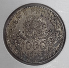 1913 Brazil 1000 Reis Silver Coin Km  510 Vf 
