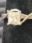 1 19 Carat Princess Cut Gia Cert  Fsi1 Shane Co  Engagement Ring 14k White Gold