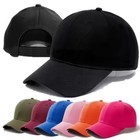 Plain Blank Solid Adjustable Baseball Cap Hats - Unisex Casual Sports Sun Hat
