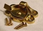 Lot 9 Bright Brass Window Sash Lock Crescent Style Latch Hardware Nos Vtg Finish