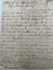 1910 Horry County Sc Horse Bill Of Sale    gypsie Mare    Signed Document   1166