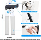 Heavy Duty Manual Can Opener Smooth Edge Stainless Steel Easy Grip Handle