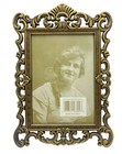 Vintage Ornate Gold Tone Baroque Style Picture Frame 4x6 Korea New