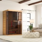 74 8   Infrared Sauna  1-2 Person Tempered Glass Home Sauna