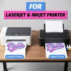 Lovein-pinkie Heat Transfer Paper For Laser   Inkjet Printer 10 Sheets  Dark 