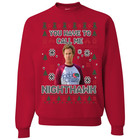 Ugly Christmas Sweater   Call Me Nighthawk   Funny Xmas Sweatshirt