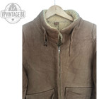 Vintage B3 B-3 Brown Shearling Sheepskin Leather Aviator Bomber Flight Jacket