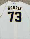Harris Size 48  73 2022 Milwaukee Brewers Game Jersey Cream Used Worn Issued Mlb