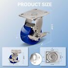 4 x 2  Heavy Duty Casters  Solid Polyurethane Wheel Capacity Up To 750-3000 Lb