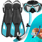 Mask Fin Snorkel Set With Adult Snorkeling Gear For Swimming Snorkeling Diving