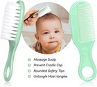 Baby Grooming Kit  Infant Safety Care Set With Hair Brush Comb Nail Green 