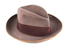 Vintage 1940s The Mallory Ten Beaver Fedora Hat Mens Size 7 1 8