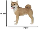 Realistic Adorable Canine Pet Pal Shiba Inu Dog Statue 18  Tall Home Decor