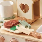 Robud 16pcs Wooden Play Food Knife Set - Safe Montessori Kitchen Toy For Toddler