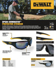3 Pack   Dewalt Dpg94-yd Dominator Safety Glasses  Yellow Mirror Lens