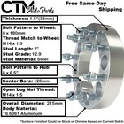 4x 1 5  Thick 8x6 5 To 8x180 Wheel Adapter Spacer Ford Wheel On Chevy 8lug Truck