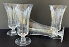 Heisey Glass Etched Minuet Iced Tea Glasses 6 7 8    Set Of 4