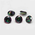 1 0 10mm Plating Mix Color Multicolor Cubic Zirconia Round Cut Loose Cz Stone