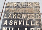 Jamestown  ny  Destination Roll Sign  1920s  