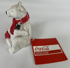 2017 Coca Cola Bear Holding Coke Bottle Ornament With Original Tag 3 5  Tall