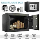 Fireproof Small Safe Box Digital Electronic Security Safe Box With Keys For Home