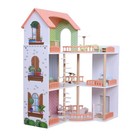 Dollhouse Kit  Play House Toy  House Cottage Toy Set  3-story Pretend Doll House