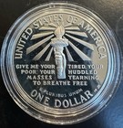 1986-s Commemorative Silver Dollar Proof Coin Statue Of Liberty Ellis Island