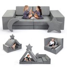 9pcs Modular Kids Sofa Couch Nugget Toddler Couch Building Foam Armchair