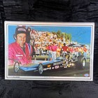 Lot Of 5 Vtg Posters Nascar Indycar Nhra Foyt Yarborough Waltrip Allison Garlits