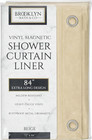 Extra Long Shower Curtain Liner Vinyl Beige 72 X 84 Inch Heavy Duty Pvc Magnet