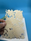 Vintage German Embossed Rose Die Cut Scrap Sheet     Floral Ephemera