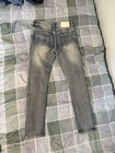 Gstr Men   s Blue Light Wash Distressed Skinny Slim Fit Stretch Denim Jeans
